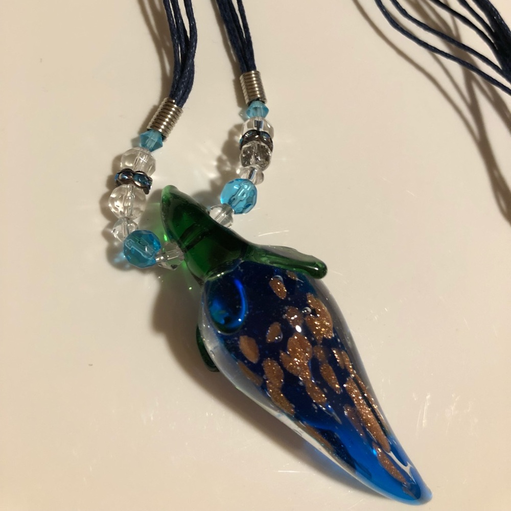 Hand made Blown Glass Necklace 💍💍
